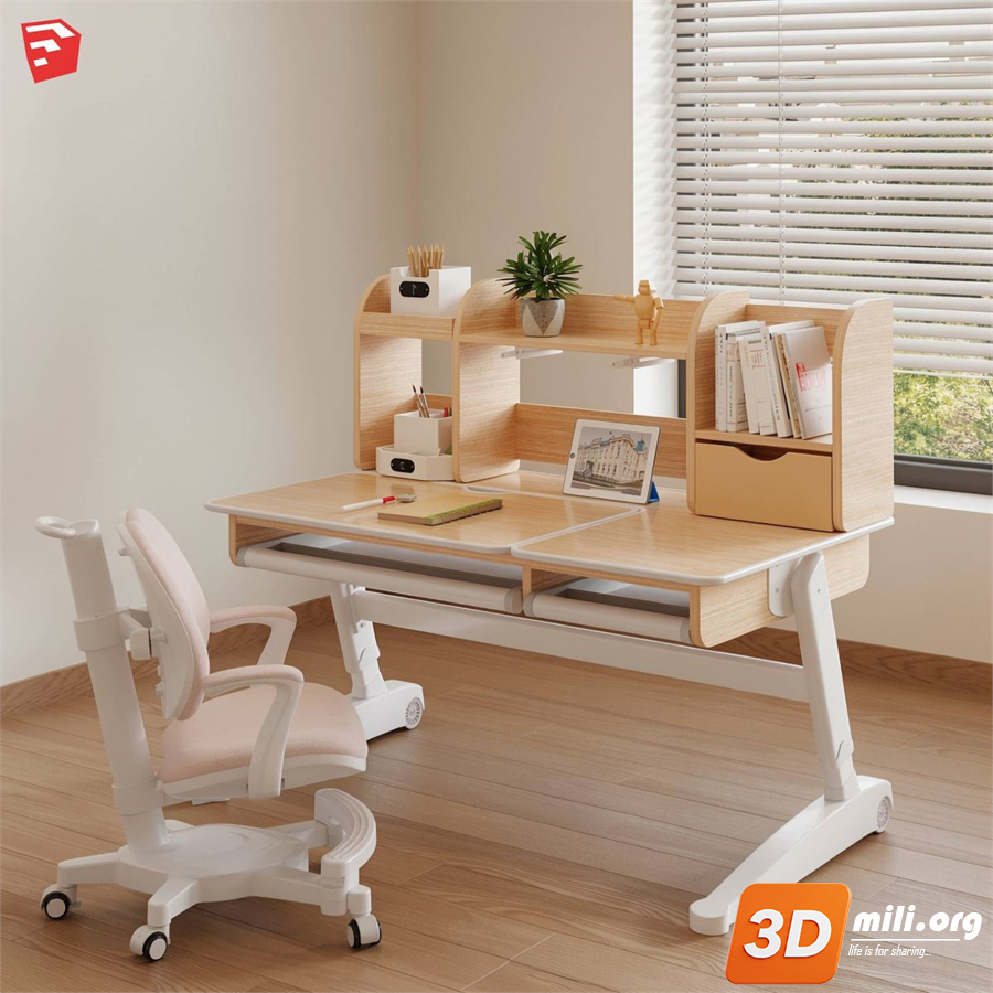 Kid's table and chairs Skp Files 